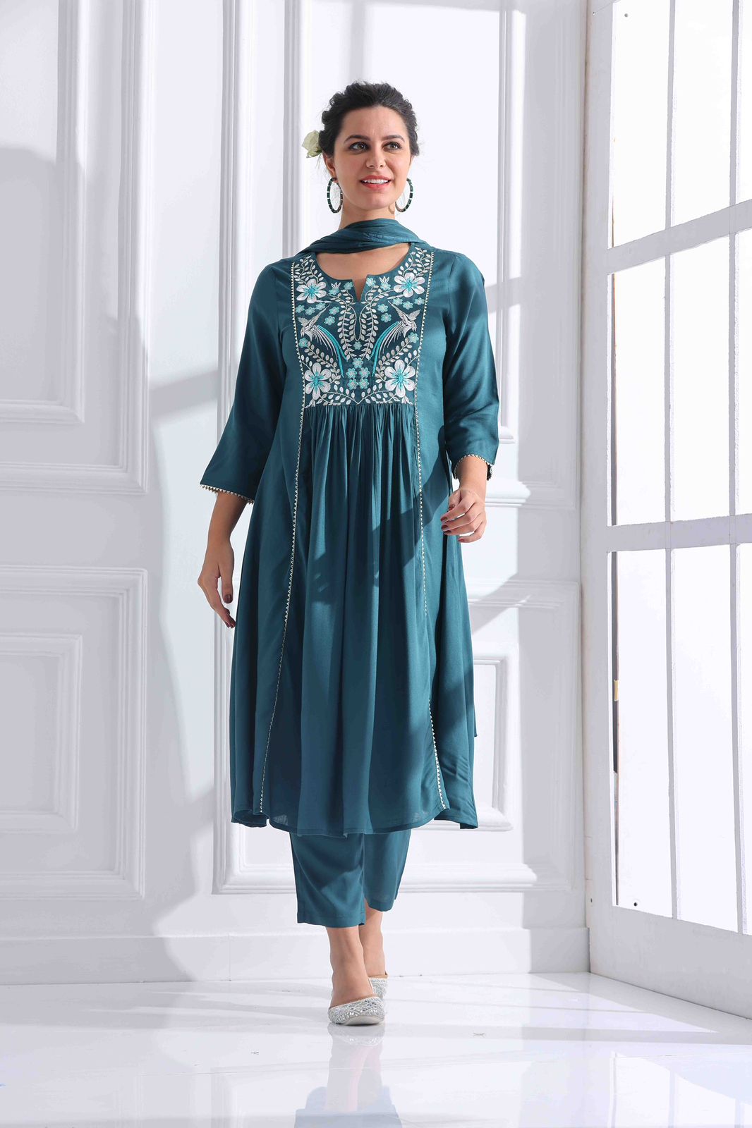 Cotton kurti floral printed