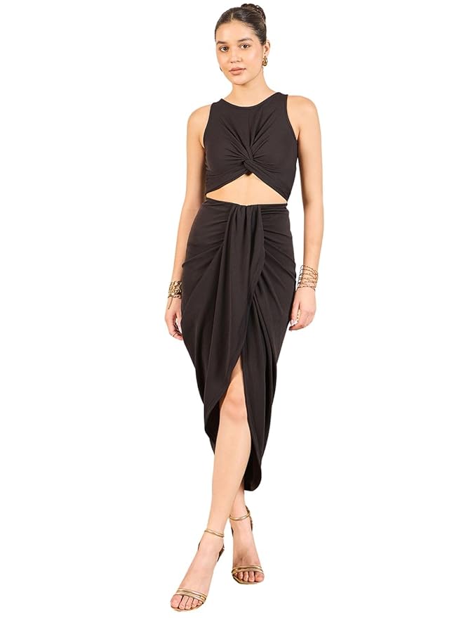 Uptownie Lite Twisted Front Cut-Out Bodycon Dress